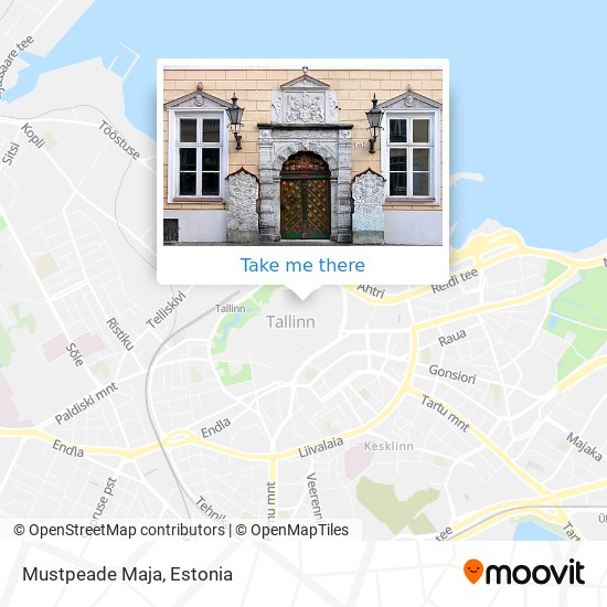 Mustpeade Maja map