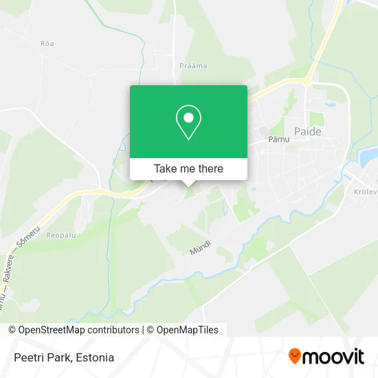 Peetri Park map