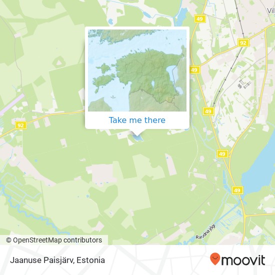 Jaanuse Paisjärv map