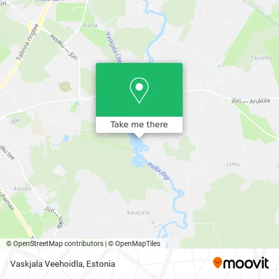 Карта Vaskjala Veehoidla