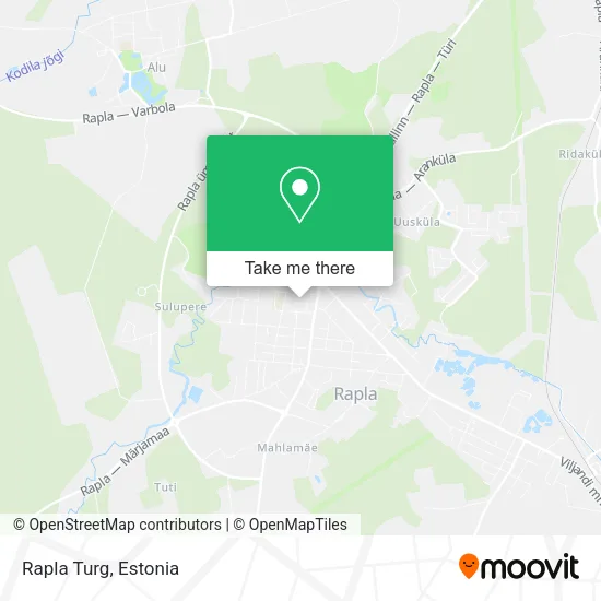 Rapla Turg map
