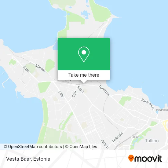 Vesta Baar map