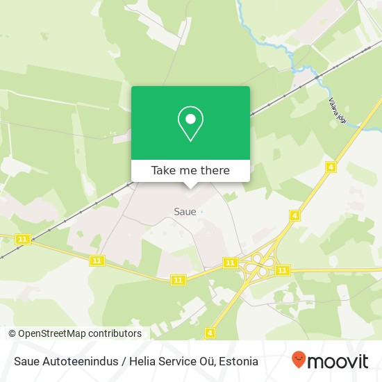 Карта Saue Autoteenindus / Helia Service Oü