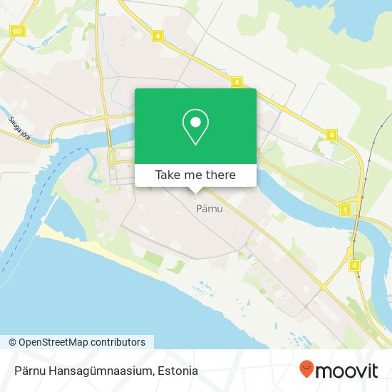 Pärnu Hansagümnaasium map