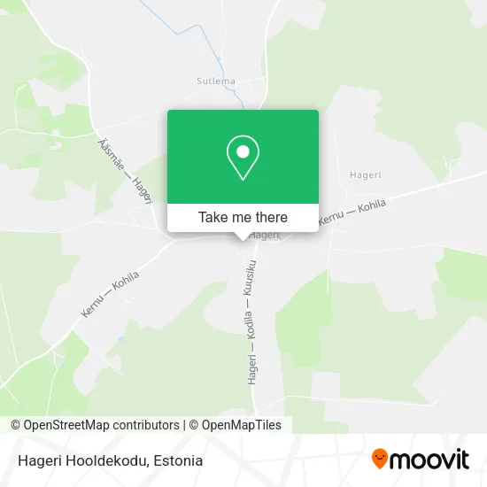 Hageri Hooldekodu map