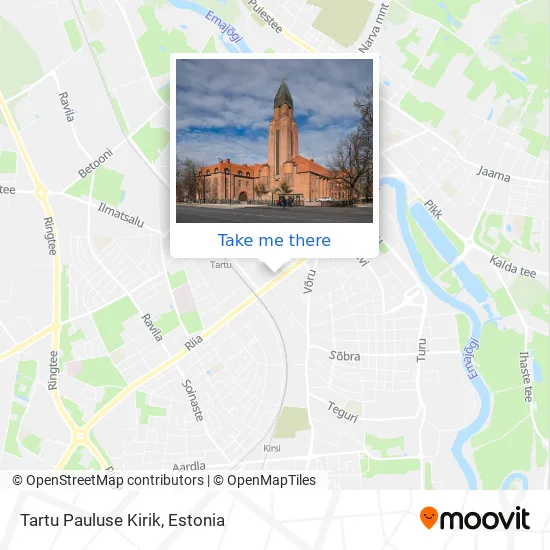 Tartu Pauluse Kirik map