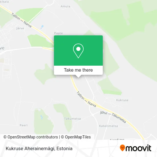 Карта Kukruse Aherainemägi