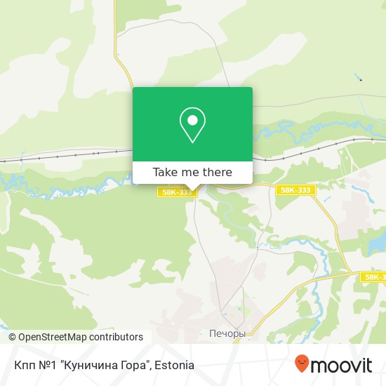 Кпп №1 "Куничина Гора" map