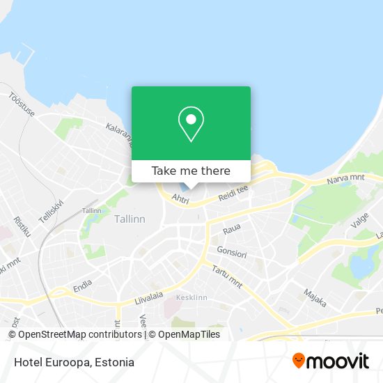 Hotel Euroopa map