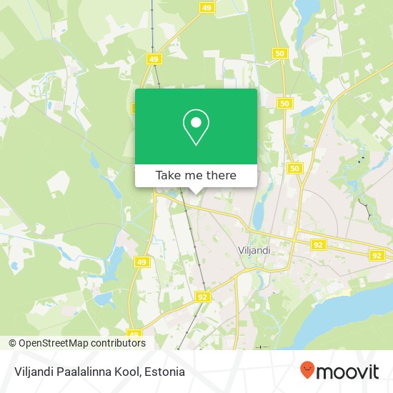 Карта Viljandi Paalalinna Kool