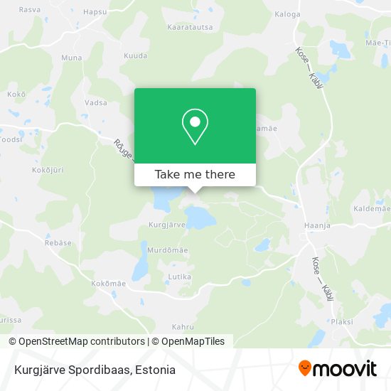 Kurgjärve Spordibaas map