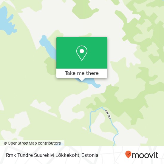 Карта Rmk Tündre Suurekivi Lõkkekoht