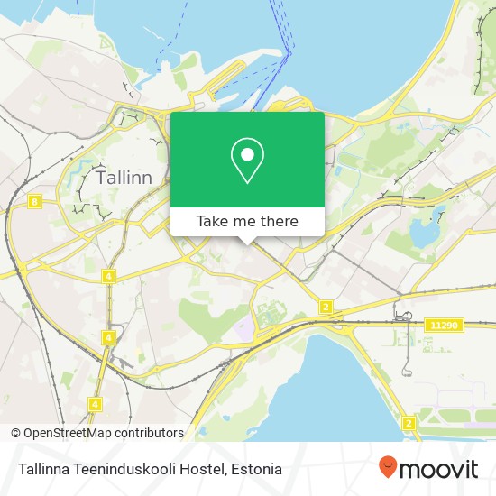 Карта Tallinna Teeninduskooli Hostel