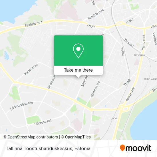 Tallinna Tööstushariduskeskus map