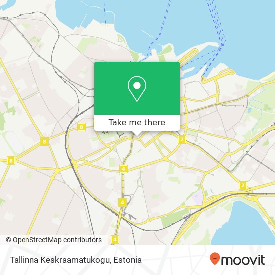 Tallinna Keskraamatukogu map