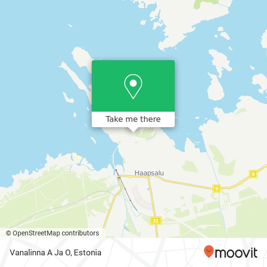 Vanalinna A Ja O map
