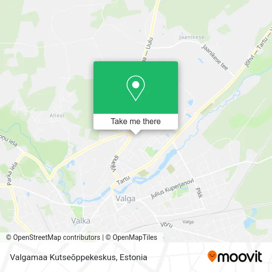 Карта Valgamaa Kutseõppekeskus