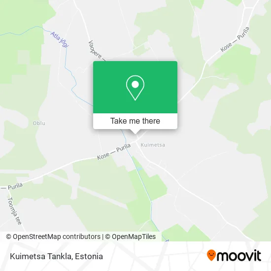 Карта Kuimetsa Tankla