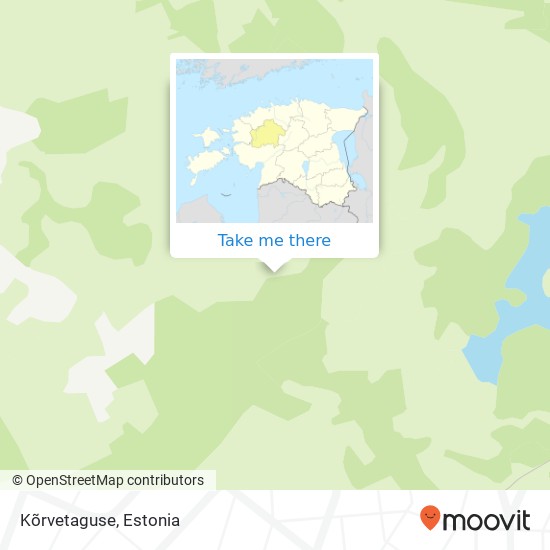 Kõrvetaguse map