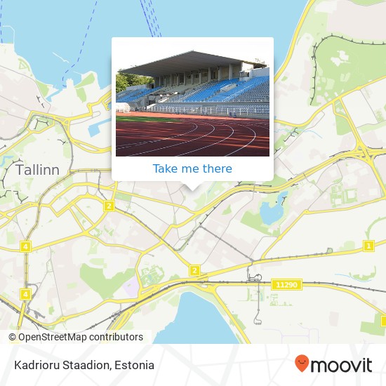Kadrioru Staadion map