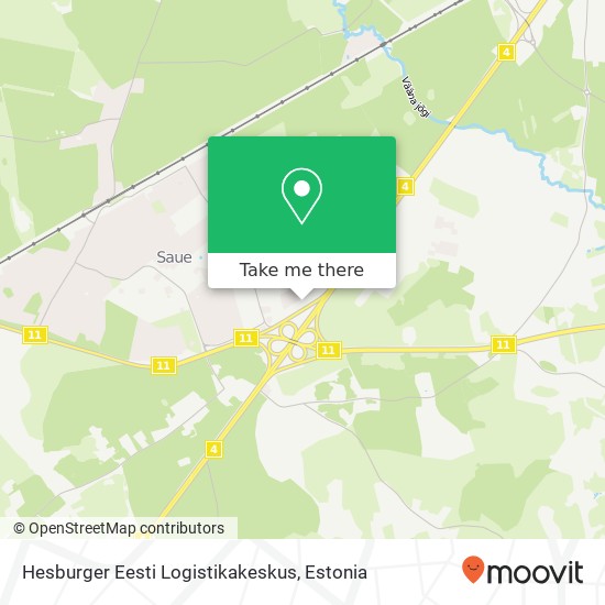 Hesburger Eesti Logistikakeskus map