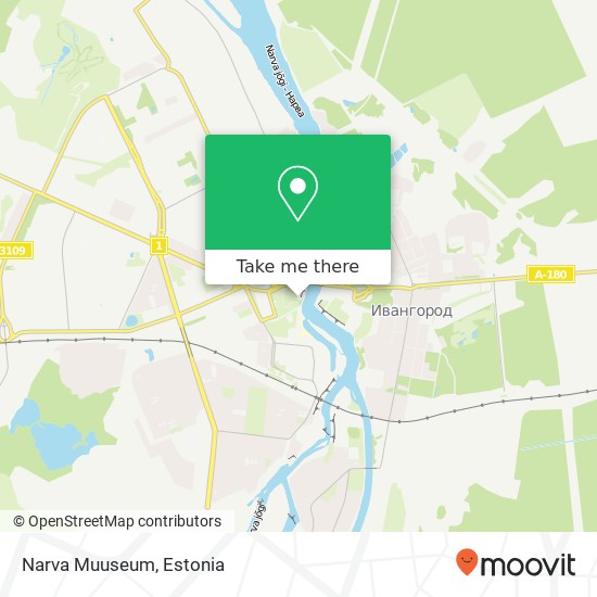 Карта Narva Muuseum
