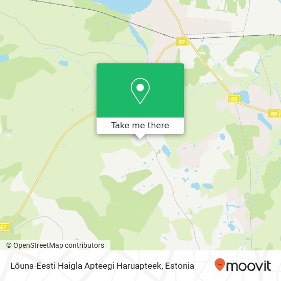 Lõuna-Eesti Haigla Apteegi Haruapteek map