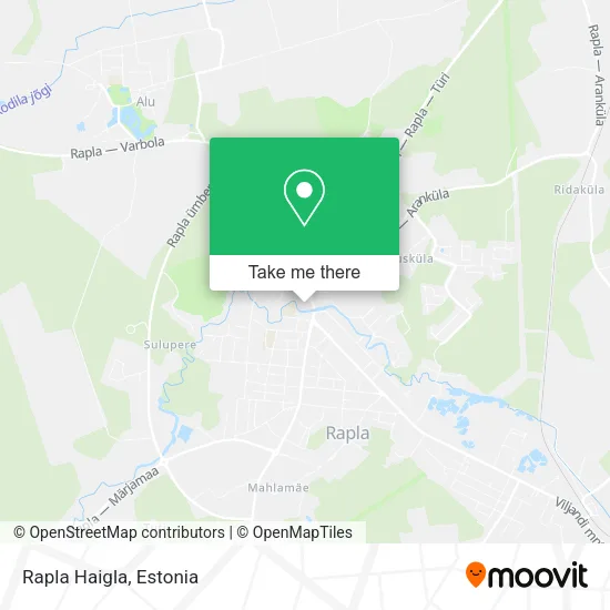 Rapla Haigla map