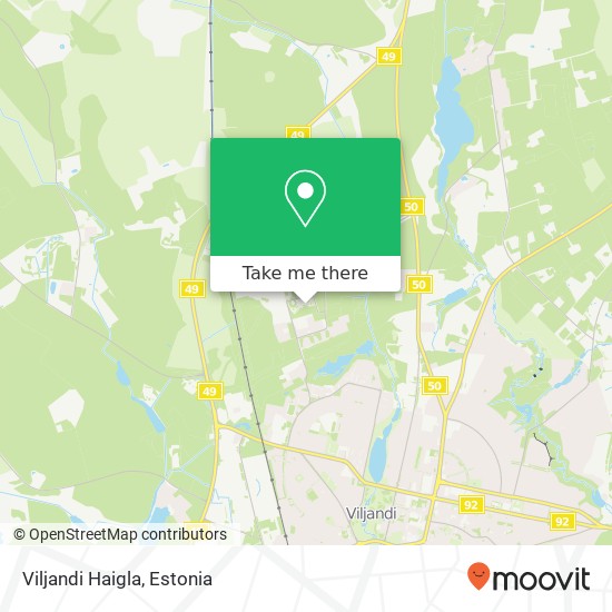 Viljandi Haigla map