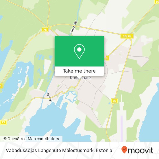 Vabadussõjas Langenute Mälestusmärk map