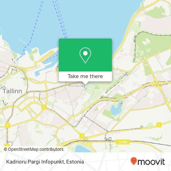 Карта Kadrioru Pargi Infopunkt