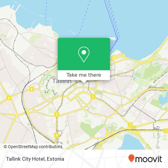 Карта Tallink City Hotel