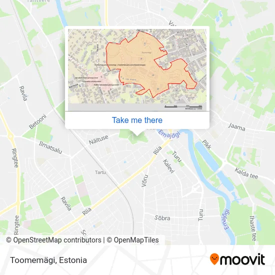 Карта Toomemägi