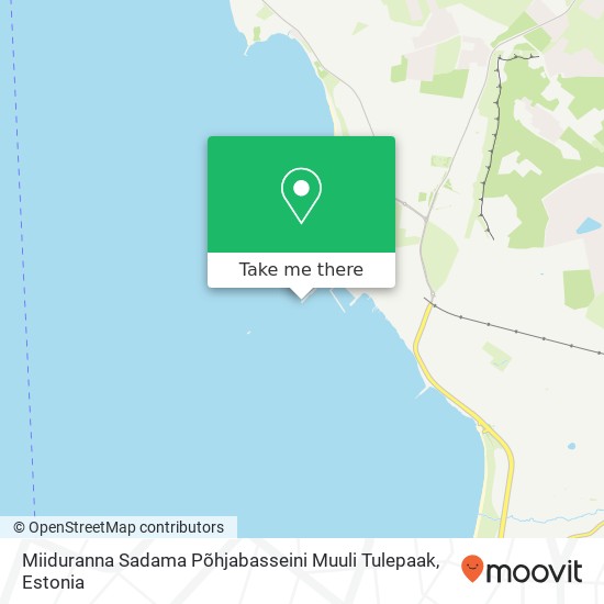 Карта Miiduranna Sadama Põhjabasseini Muuli Tulepaak