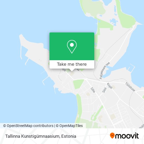 Карта Tallinna Kunstigümnaasium