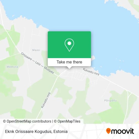 Карта Eknk Orissaare Kogudus