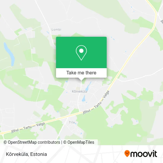 Карта Kõrveküla