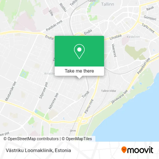 Карта Västriku Loomakliinik