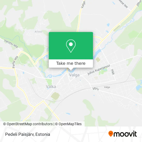 Карта Pedeli Paisjärv