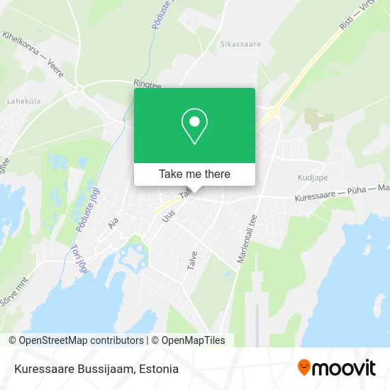 Карта Kuressaare Bussijaam