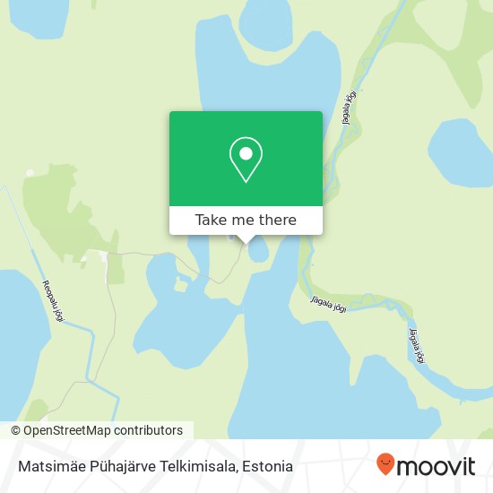 Карта Matsimäe Pühajärve Telkimisala