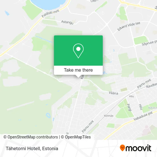 Tähetorni Hotell map