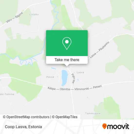 Карта Coop Lasva
