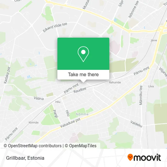 Карта Grillbaar