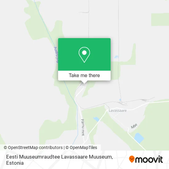 Карта Eesti Muuseumraudtee Lavassaare Muuseum