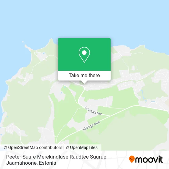 Карта Peeter Suure Merekindluse Raudtee Suurupi Jaamahoone