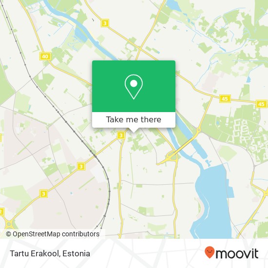 Tartu Erakool map