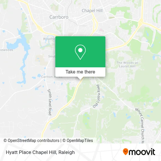 Mapa de Hyatt Place Chapel Hill