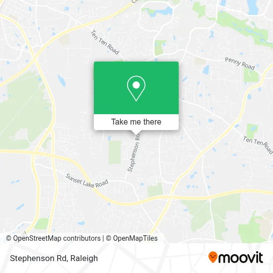 Stephenson Rd map