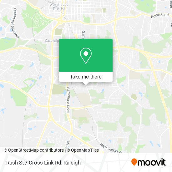 Rush St / Cross Link Rd map
